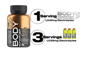 BODY CHARGER  Electrolyte Gel Capsules BOTTLE (60 capsules) 30 servings per bottle